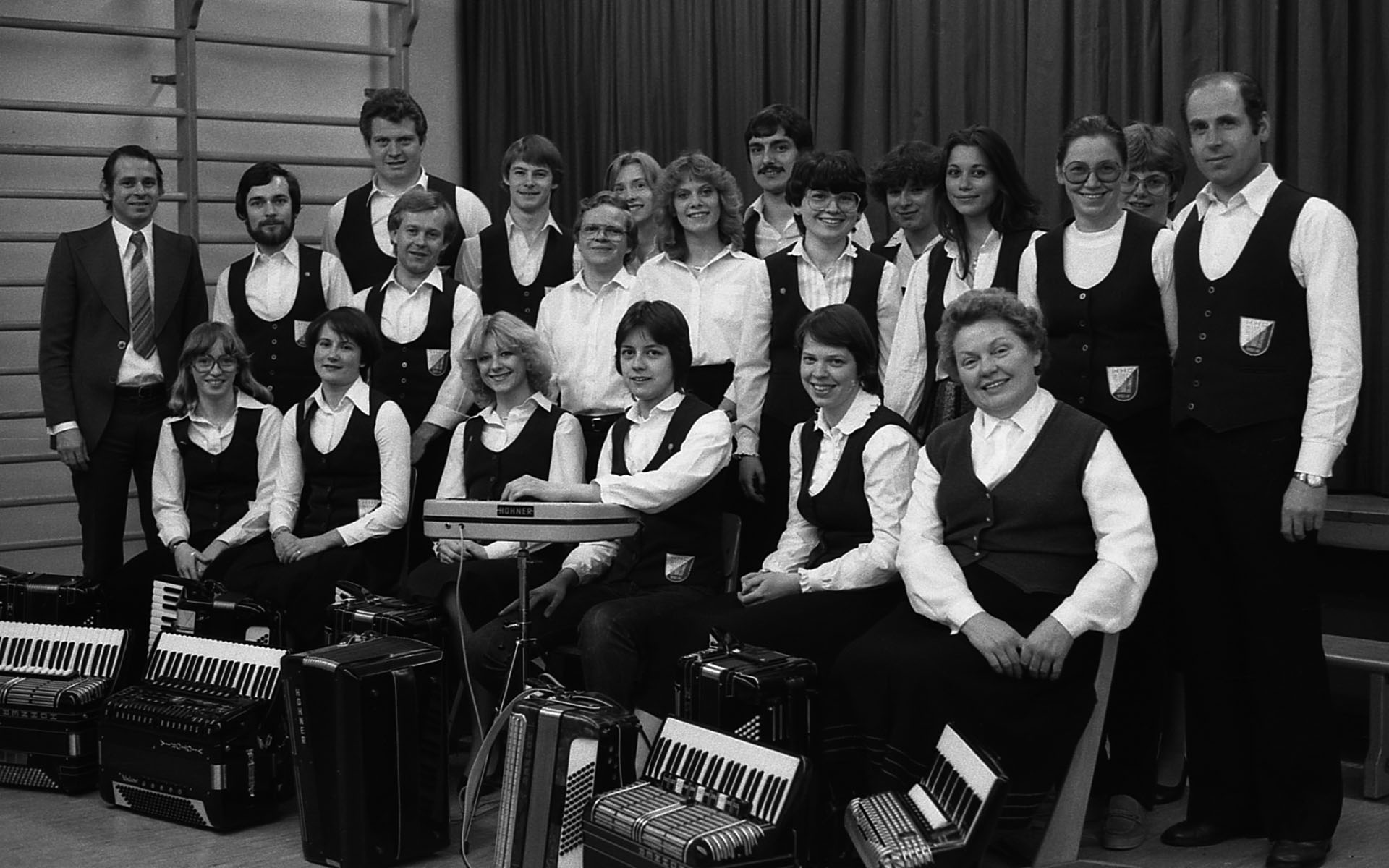 Das 1. Orchester im Jubiläumsjahr 1982