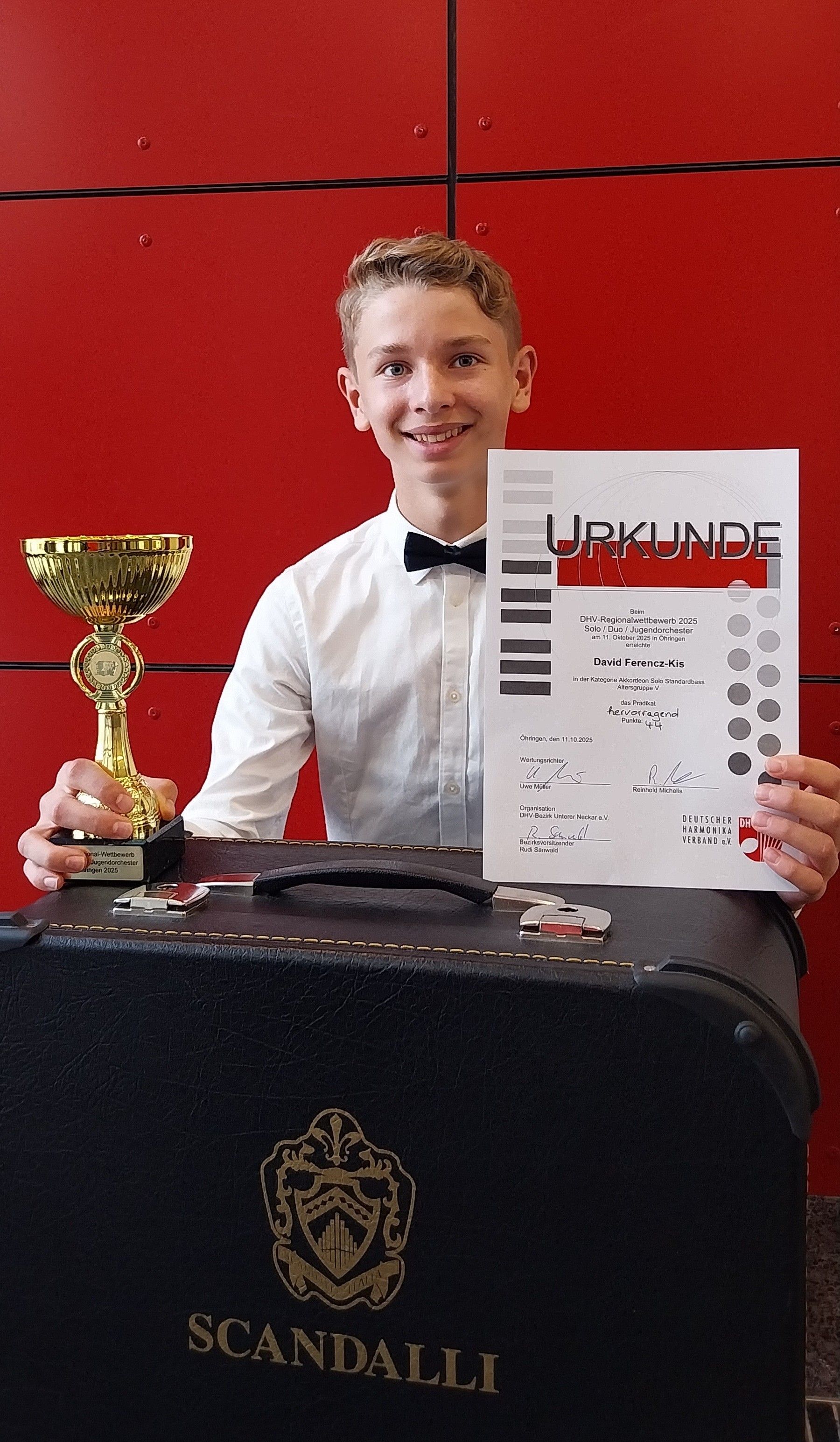 Dávid Ferencz-Kis beim Regional-Jugendwettbewerb des DHVs